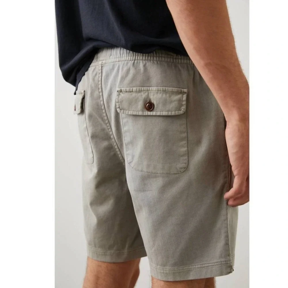 Rails Cruz Shorts Mens Washed Grey Coastal Preppy Casual Travel Resortwear